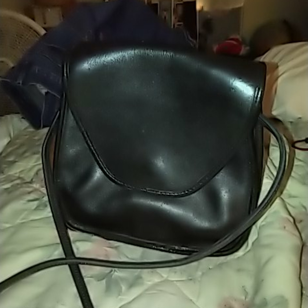 Black Coach Purse with Long Strap